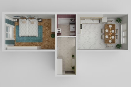 Квартира 43,9 м², 1-комнатная - изображение 1