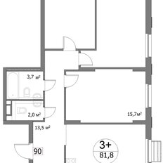 Квартира 81,8 м², 3-комнатная - изображение 3