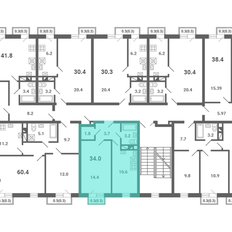 Квартира 34 м², 1-комнатная - изображение 2