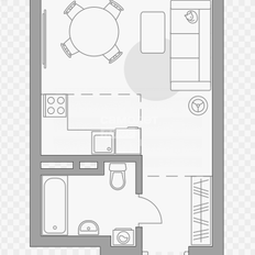 Квартира 22,1 м², студия - изображение 2