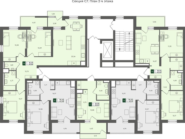 42,6 м², 1-комнатная квартира 6 000 000 ₽ - изображение 47