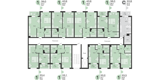 Квартира 22,8 м², студия - изображение 2