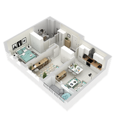 Квартира 56,5 м², 2-комнатная - изображение 5