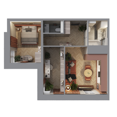 Квартира 54,2 м², 2-комнатная - изображение 2