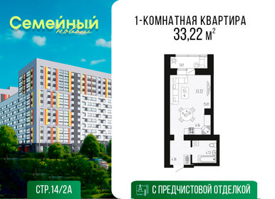 Квартира 33,2 м², студия - изображение 1