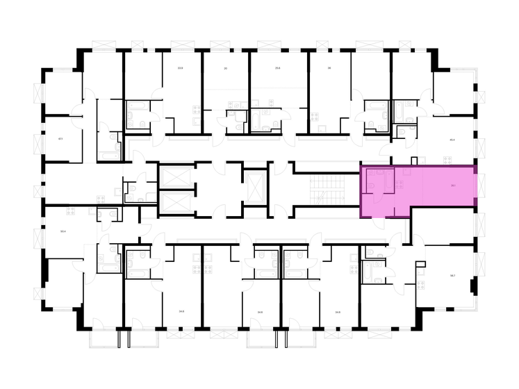 25,6 м², квартира-студия 4 881 920 ₽ - изображение 59