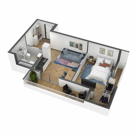 Квартира 50,8 м², 2-комнатные - изображение 1
