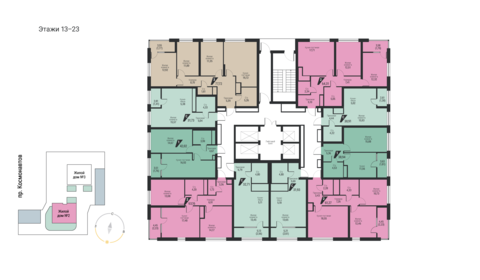 Квартира 63,2 м², 2-комнатная - изображение 3
