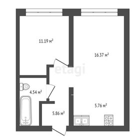 Квартира 43,7 м², 1-комнатная - изображение 1
