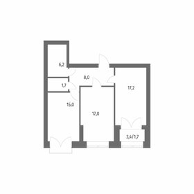 Квартира 66,8 м², 2-комнатная - изображение 2