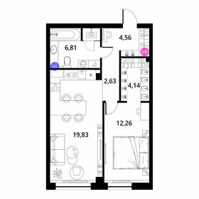Квартира 52,1 м², 1-комнатная - изображение 2