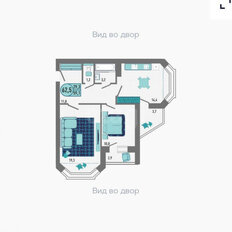 Квартира 62,5 м², 2-комнатная - изображение 4