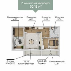 Квартира 70,2 м², 2-комнатная - изображение 2