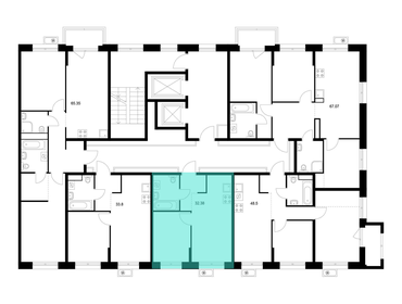 Квартира 32,4 м², 1-комнатная - изображение 2