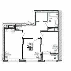 Квартира 54,3 м², 2-комнатная - изображение 2