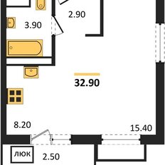 Квартира 32 м², студия - изображение 4