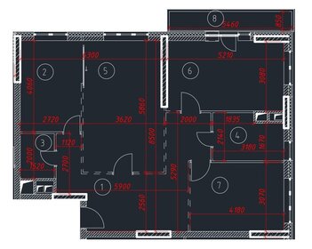 Квартира 95,8 м², 3-комнатная - изображение 3