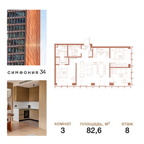 Квартира 82,6 м², 3-комнатная - изображение 1