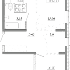 Квартира 63,8 м², 2-комнатная - изображение 3