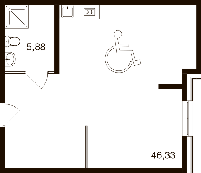 56 м², 1-комнатная квартира 8 475 600 ₽ - изображение 8