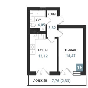 Квартира 32,4 м², 1-комнатная - изображение 1