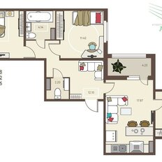 Квартира 69,1 м², 3-комнатная - изображение 3