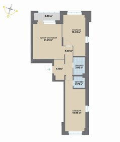 Квартира 75,8 м², 2-комнатная - изображение 2