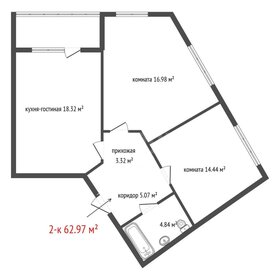 Квартира 63 м², 2-комнатная - изображение 1