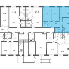 Квартира 72,6 м², 3-комнатная - изображение 2
