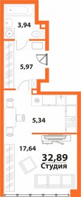 Квартира 32,9 м², 1-комнатная - изображение 1