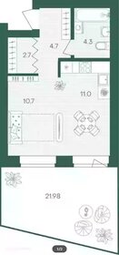 Квартира 55,4 м², студия - изображение 1