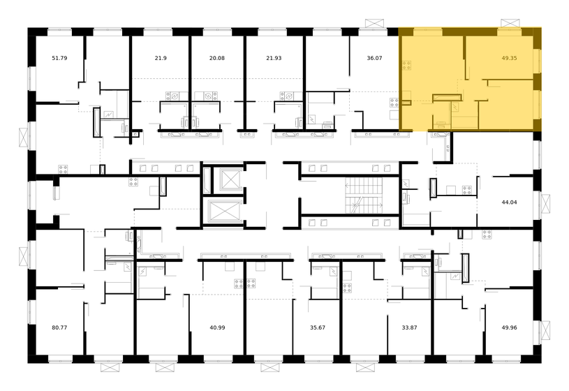 48,2 м², 2-комнатная квартира 6 934 600 ₽ - изображение 6