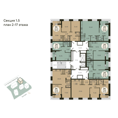 Квартира 79,2 м², 2-комнатная - изображение 2