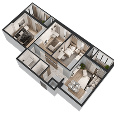 Квартира 86 м², 3-комнатная - изображение 3