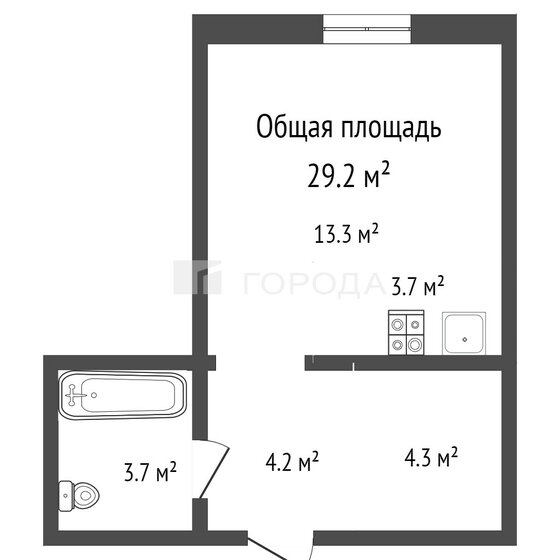 28,5 м², квартира-студия 3 600 000 ₽ - изображение 27