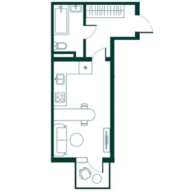 Квартира 31,3 м², студия - изображение 1