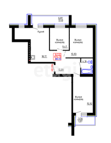 Квартира 80,2 м², 3-комнатная - изображение 1