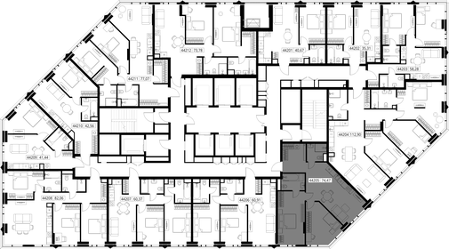 Квартира 74,5 м², 2-комнатная - изображение 3