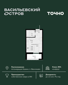 Квартира 25,6 м², студия - изображение 1