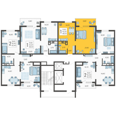 Квартира 48 м², 1-комнатная - изображение 2