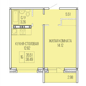 Квартира 33 м², 1-комнатная - изображение 1