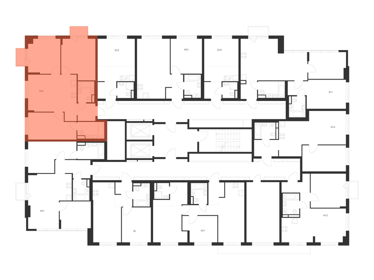 78,5 м², 3-комнатная квартира 23 000 000 ₽ - изображение 102