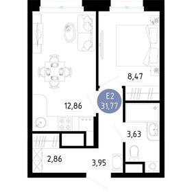 Квартира 31,8 м², 1-комнатная - изображение 1