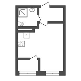 Квартира 24,8 м², студия - изображение 1