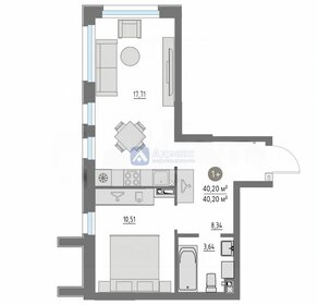Квартира 40,2 м², 1-комнатная - изображение 1