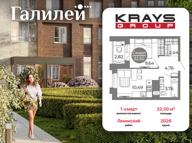 Квартира 32,5 м², 1-комнатная - изображение 1