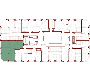 Квартира 88 м², 2-комнатная - изображение 2
