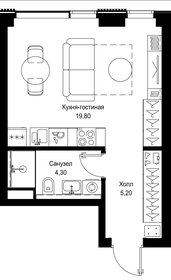 Квартира 29,3 м², студия - изображение 2