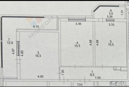 Квартира 62,8 м², 2-комнатная - изображение 1