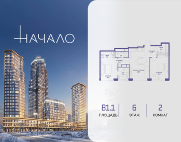 Квартира 81,1 м², 2-комнатная - изображение 1